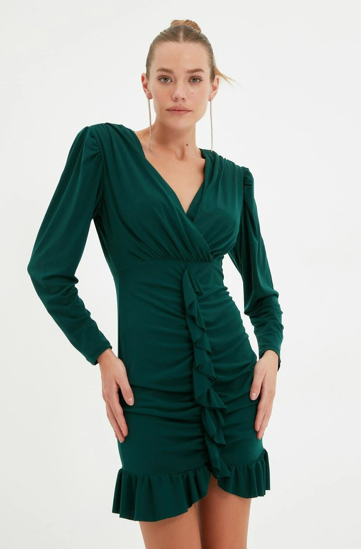 Trendyol Cocktailjurk - Green 3 Trendyol Cocktailjurk - Green