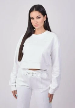 Basic Court Ample - Sweater - Blanc