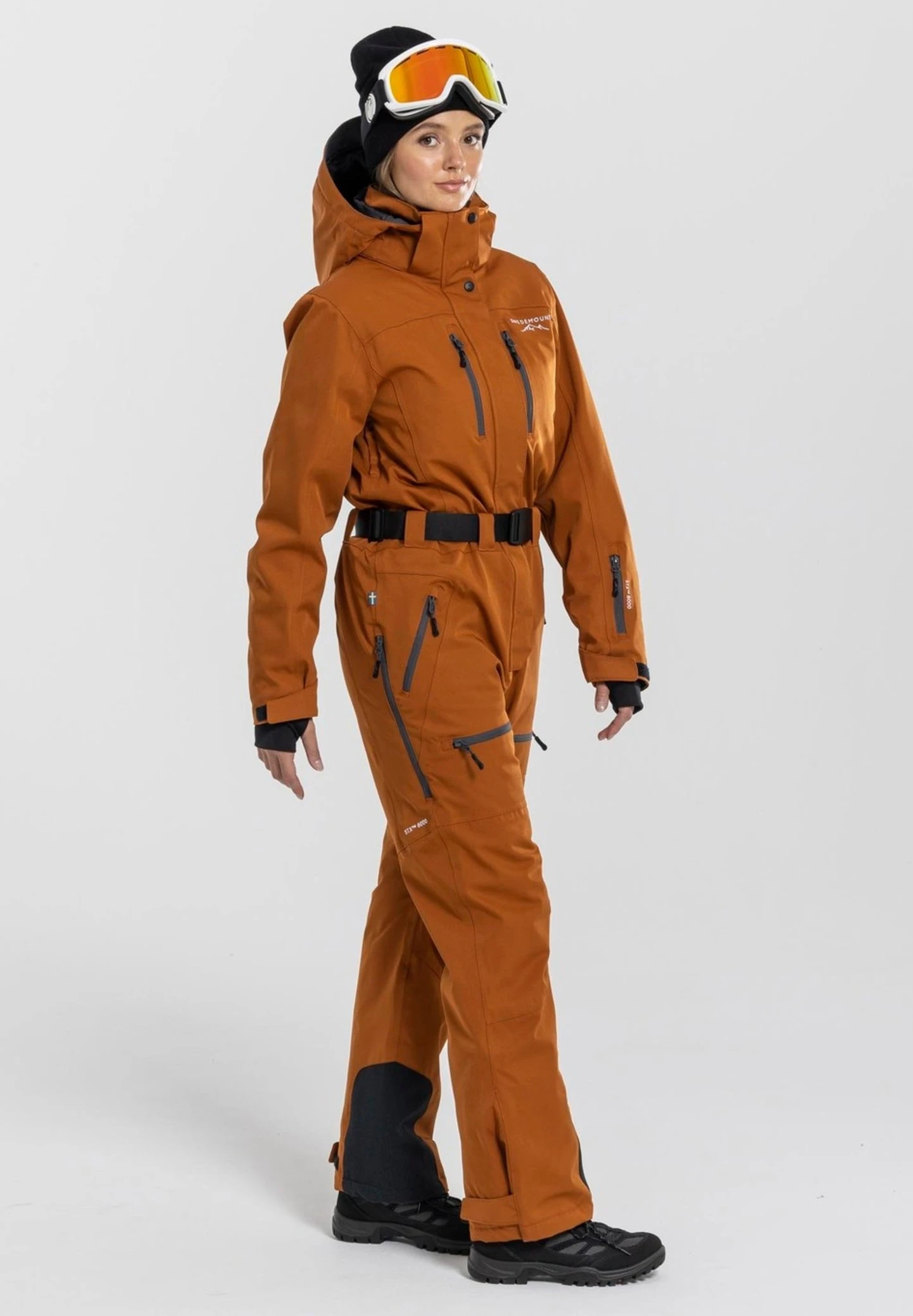 Cervinia Skisuit W - Jumpsuit - Brown 4 Cervinia Skisuit W - Jumpsuit - Brown - Afbeelding 2