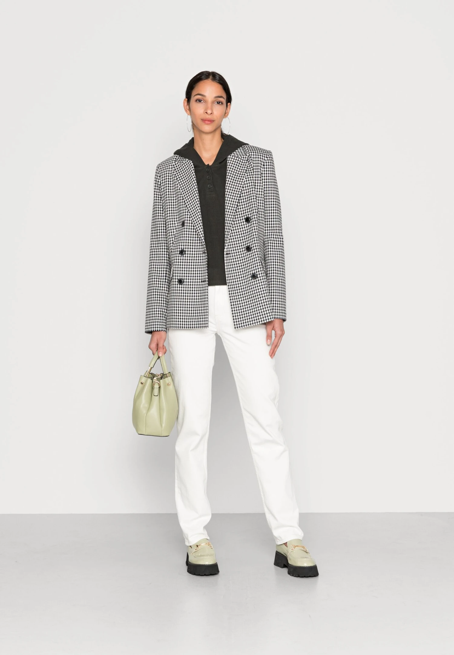 Marc O'Polo DENIM Longsleeve With Button Placket, Boxy, Cropped - Longsleeve - Midnight Emerald 4 Marc O'Polo DENIM Longsleeve With Button Placket, Boxy, Cropped - Longsleeve - Midnight Emerald - Afbeelding 2