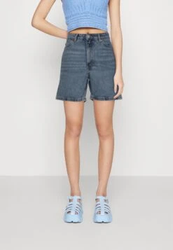 Monki Jeansshort - Blue Medium Dusty