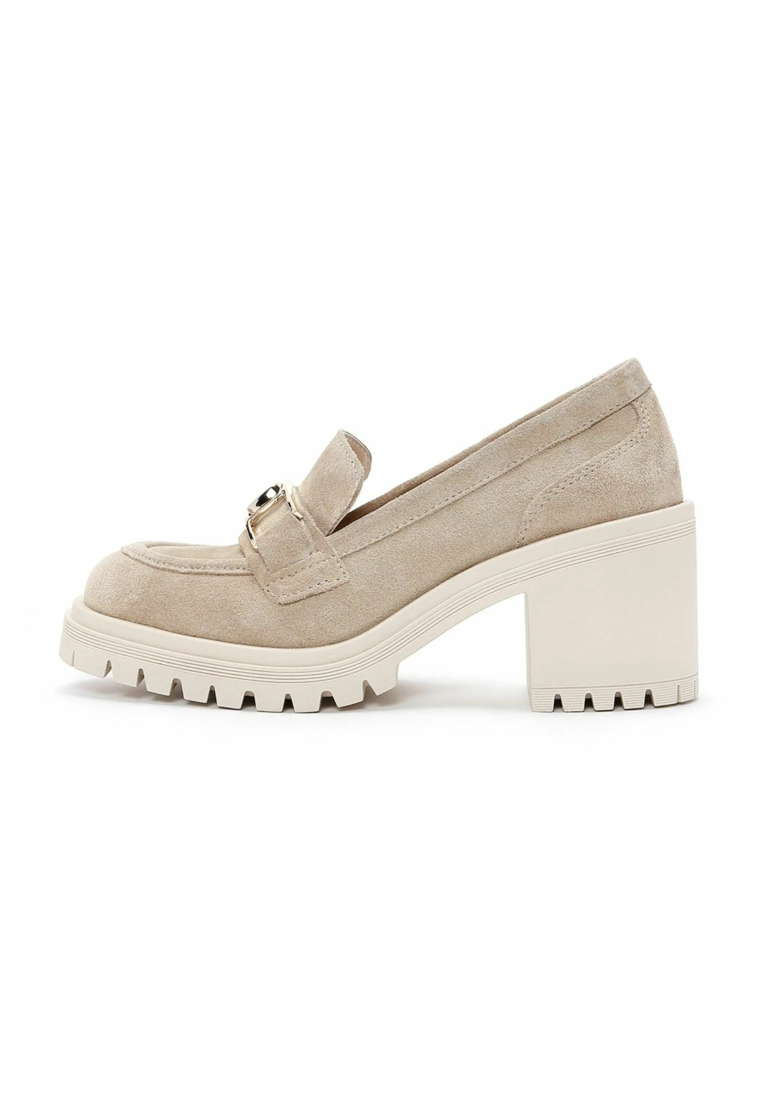 Platform Heels - Instappers - Beige 3 Platform Heels - Instappers - Beige