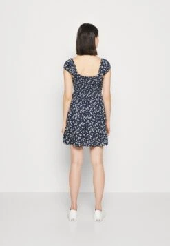 Hollister Co. Cap Sleeve Short Dress - Jurk - Dark Blue -Winkel Voor Damesmode 90836525cfa94a518ce8f4e6446eaebd