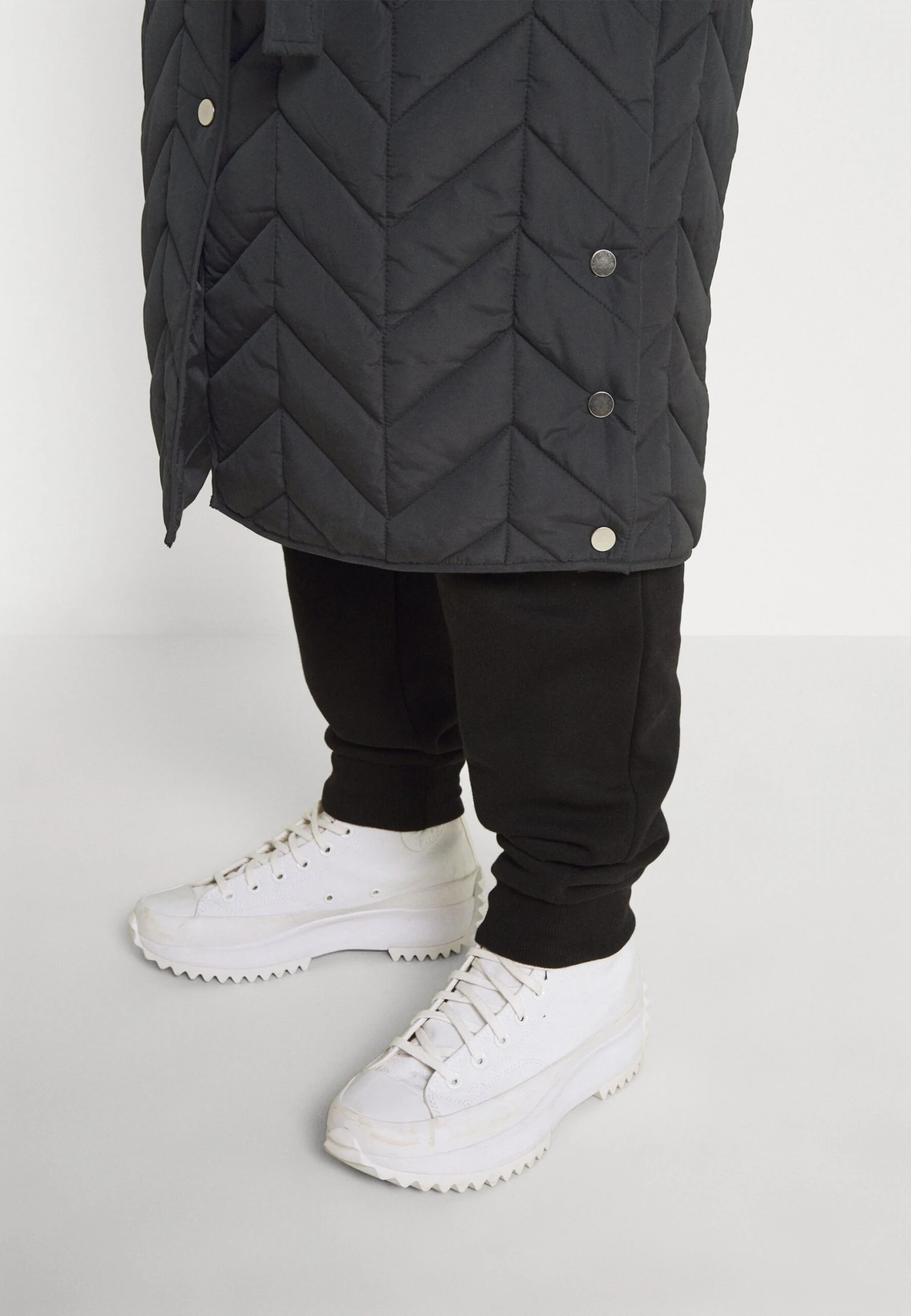 Pieces Pcfawn Long Quilted- Winterjas - Black 6 Pieces Pcfawn Long Quilted- Winterjas - Black - Afbeelding 4