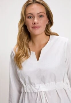 Ulla Popken Cordon Silhouette Trapèze Manches Longues - Tuniek - Blanc Neige -Winkel Voor Damesmode 9169f61fad4242ed966ceeb11a92e195