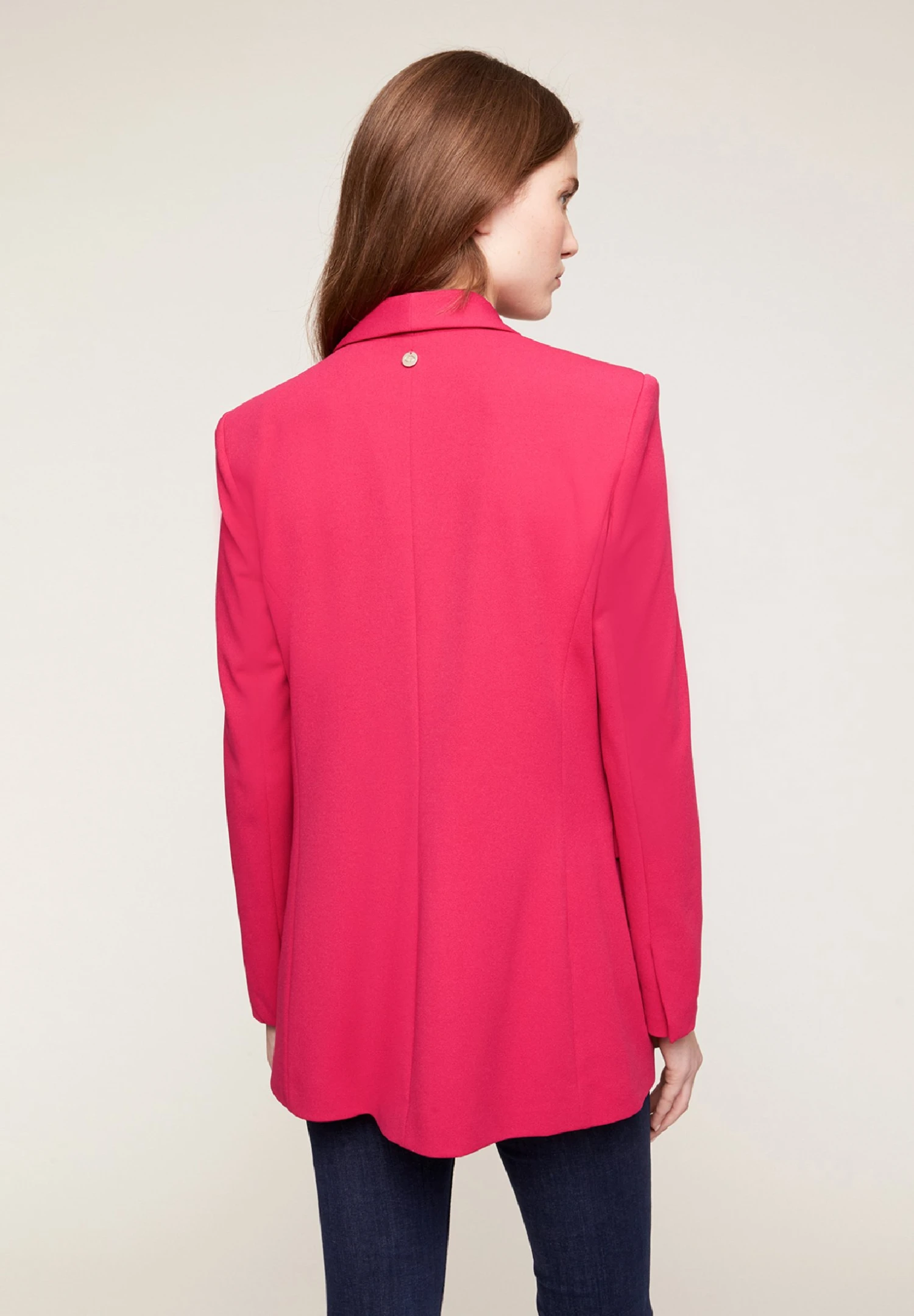 Du À Brillant À Simple - Halflange Jas - Fucsia 4 Du À Brillant À Simple - Halflange Jas - Fucsia - Afbeelding 2