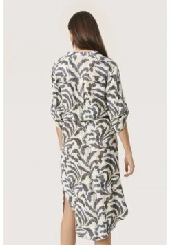 Soaked In Luxury Zaya - Jurk - Sandshell Dot Leaves Print -Winkel Voor Damesmode 928791d98dcf49b98a76593a39fe483a