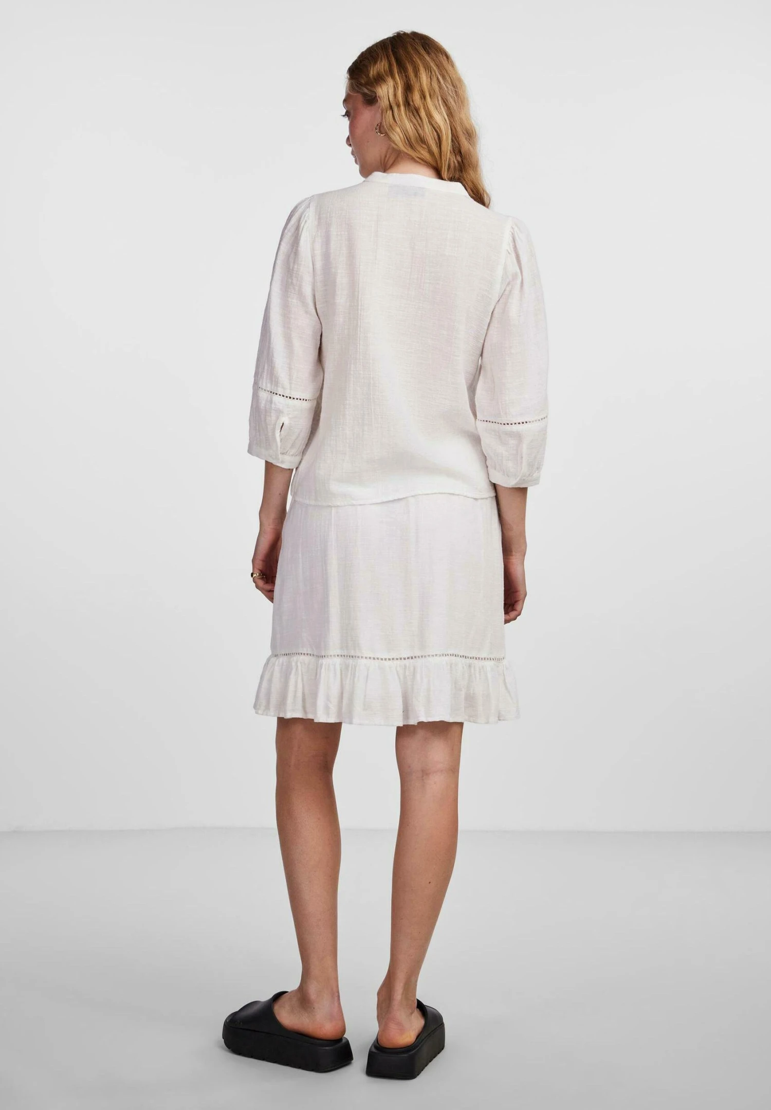 Pieces Pcjeanita 3/4- Blouse - Cloud Dancer 5 Pieces Pcjeanita 3/4- Blouse - Cloud Dancer - Afbeelding 3