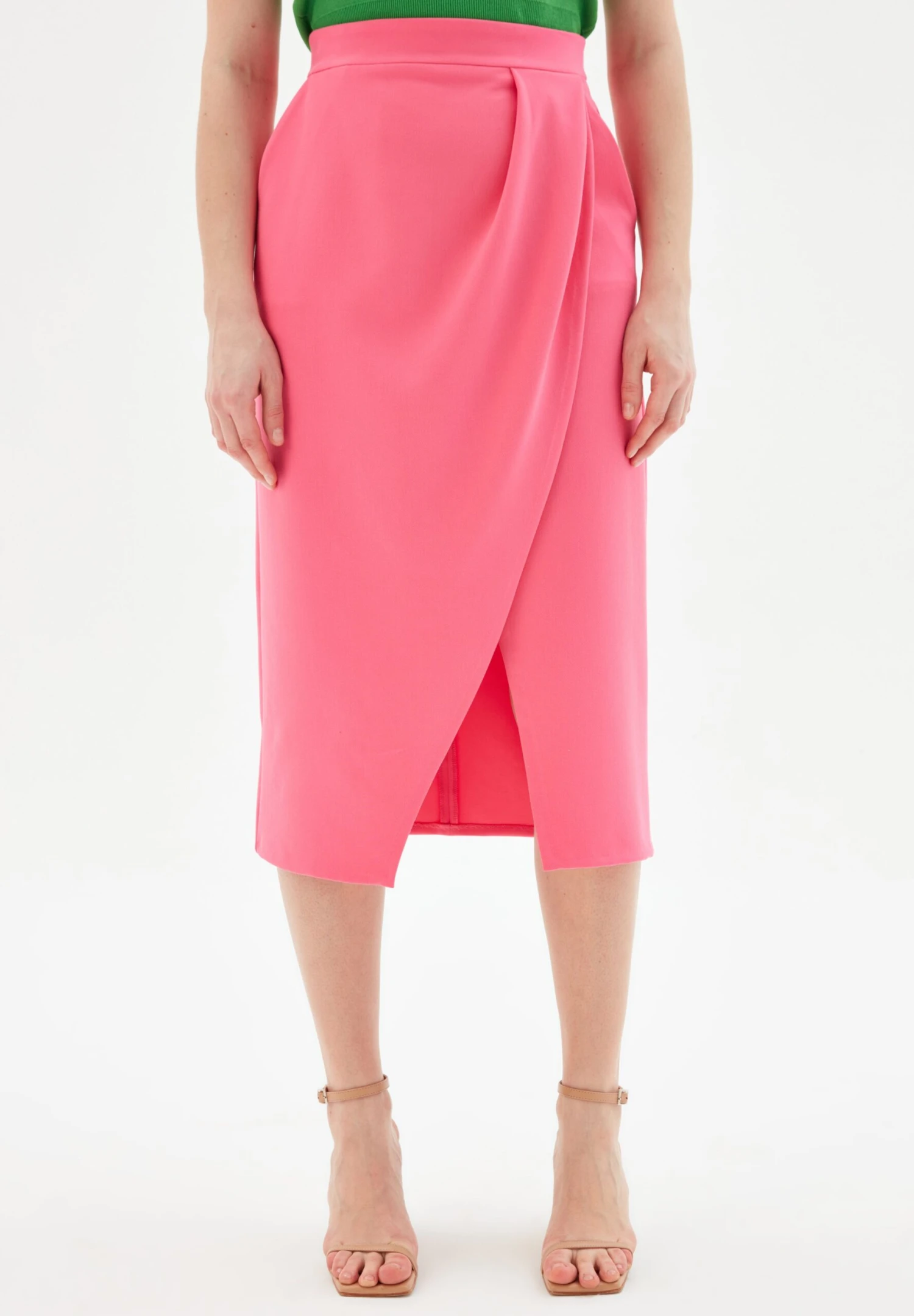 Asymmetrical - Wikkelrok - Pink 3 Asymmetrical - Wikkelrok - Pink