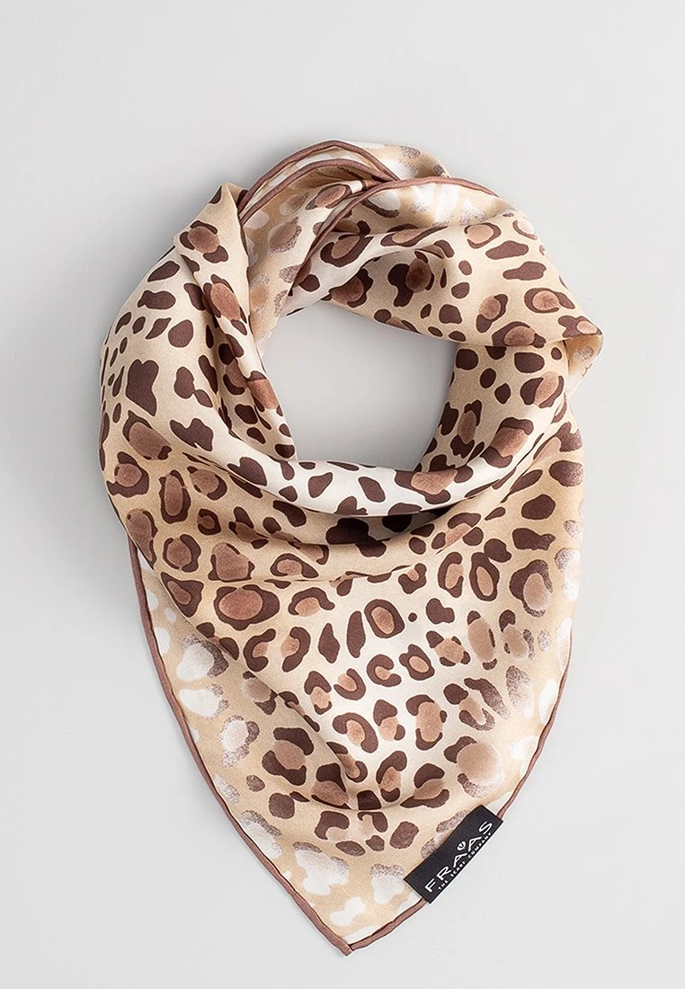 FRAAS Animal Leo Print - Halsdoek - Camel 4 FRAAS Animal Leo Print - Halsdoek - Camel - Afbeelding 2