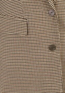 Hahnentritt - Blazer - Beige -Winkel Voor Damesmode 955b62f57c2345218d41a46e0a246675