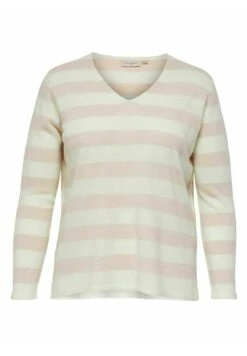 ONLY CARMAKOMA Carmelinna Ls V-Neck - Trui - Cloud Dancer 1 -Winkel Voor Damesmode 956626c4f41b47a58851cd82776a1711