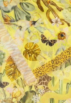 Codello Exotischer Mustermix-Schal - Sjaal - Gelb -Winkel Voor Damesmode 95d48cdb568b4cd998dae54e8a4df95b