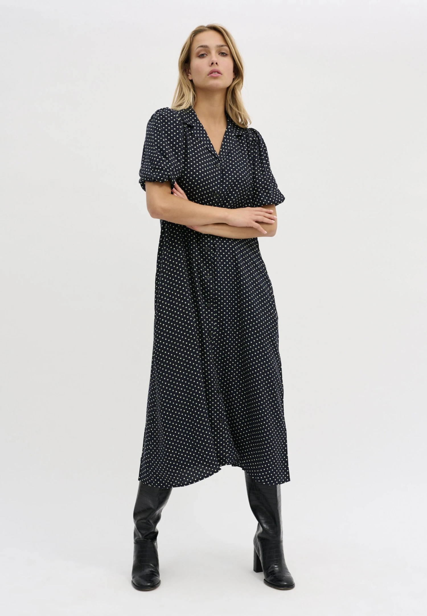 My Essential Wardrobe Noahmw- Blousejurk - Dark Sapphire Blue 3 My Essential Wardrobe Noahmw- Blousejurk - Dark Sapphire Blue