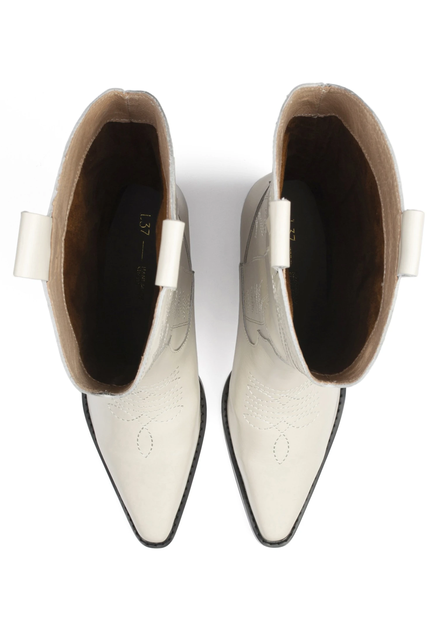 L37 Crush On U - Cowboy-/Bikerlaarzen - Off-White 7 L37 Crush On U - Cowboy-/Bikerlaarzen - Off-White - Afbeelding 5