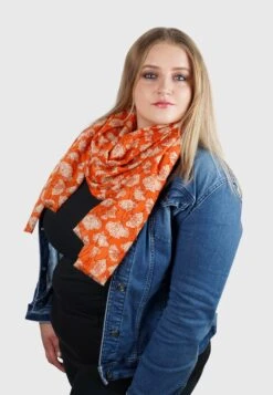 Clover - Sjaal - Orange Gold