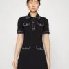 MICHAEL Michael Kors Eco Pop Button - Gebreide Jurk - Black -Winkel Voor Damesmode 9f161b92d7ba4b69babc3c6ed289e1e3