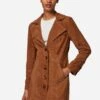 Lucy - Halflange Jas - Cognac Velour -Winkel Voor Damesmode a0b4e14f66974956bd4136f04f3efeb6