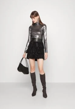 DKNY Fringe Skirt Waist - Minirok - Black -Winkel Voor Damesmode a58ee0d699db4c7aac634536c1593c31