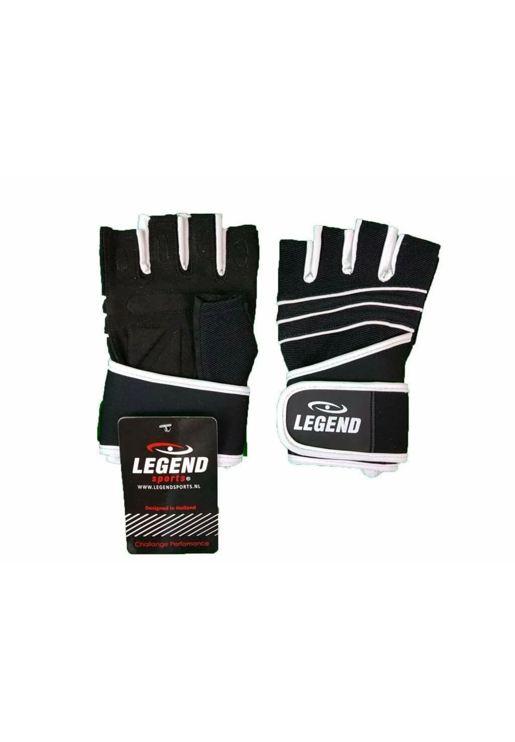 Fitness Grip - Handschoenen - Zwart Wit 3 Fitness Grip - Handschoenen - Zwart Wit