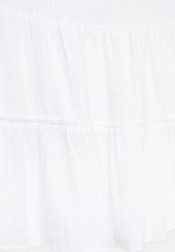 PULL & BEAR With Shirring And Ruffles - A-Lijn Rok - White -Winkel Voor Damesmode a9cbd948f78e4e76b22d59f4e4eab48a