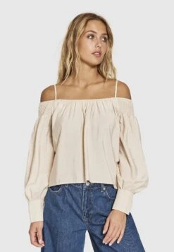 Alyssa Off Shoulder - Blouse - Beige