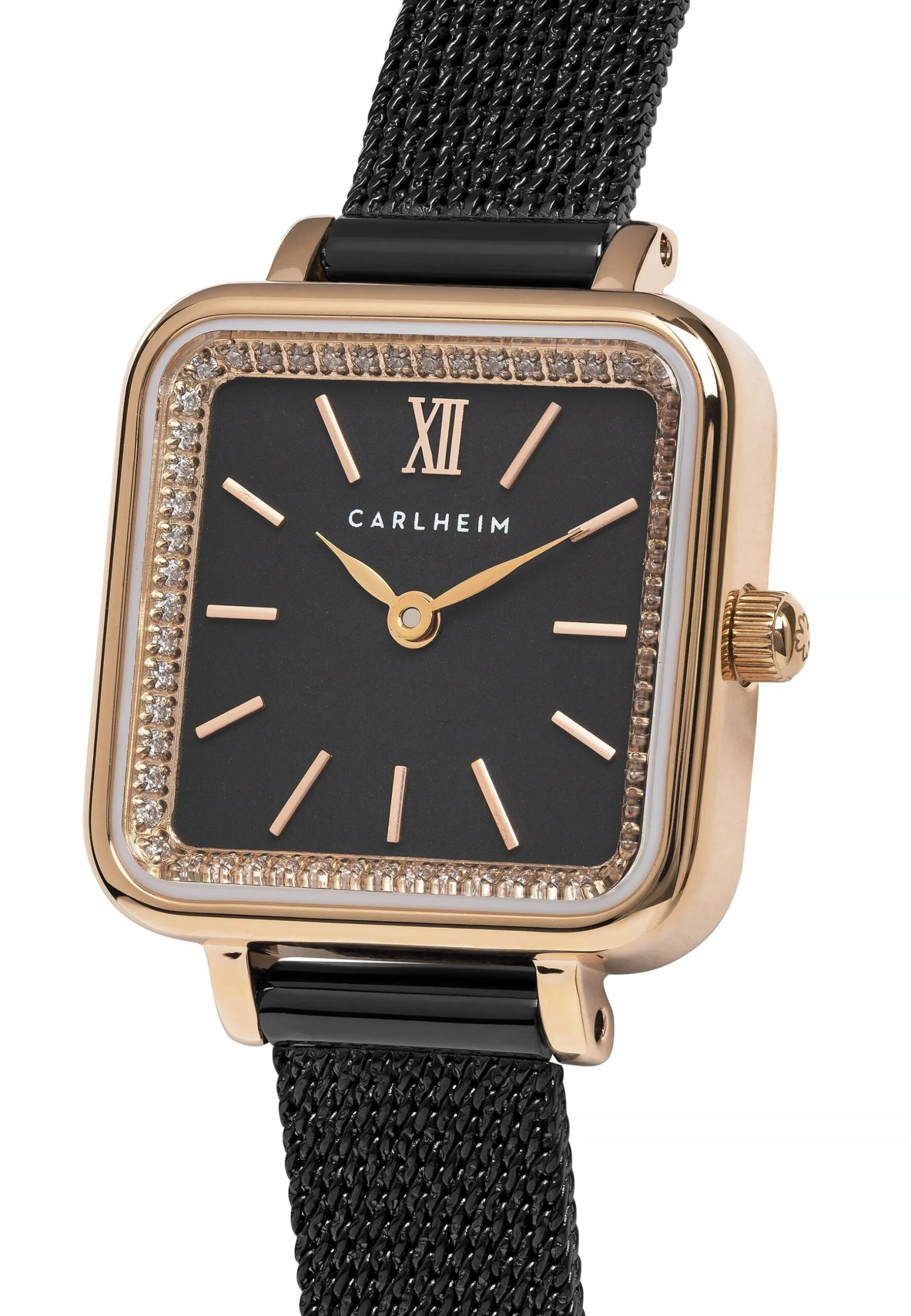 With Stone Mesh - Horloge - Rose Gold Black Black 4 With Stone Mesh - Horloge - Rose Gold Black Black - Afbeelding 2