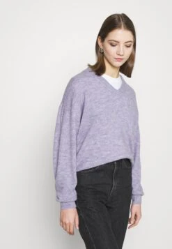 Vila Vinamsi Vneck Knit - Trui - Violet Tulip/Melange -Winkel Voor Damesmode adf8b9ca6d0b4b9e84a08b899de77e19