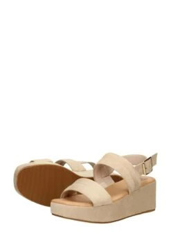 Sandalen Met Sleehak - Beige -Winkel Voor Damesmode b1cbc8f6bee14a9d95c7c0af929b7aad