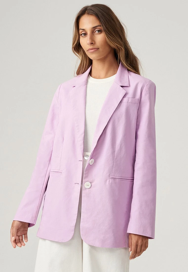 Lee Relaxed- Halflange Jas - Lilac 3 Lee Relaxed- Halflange Jas - Lilac