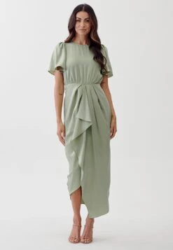 Ethan - Maxi-Jurk - Sage Green -Winkel Voor Damesmode b966c5fcf48f4f7e9af387e5cc471d72