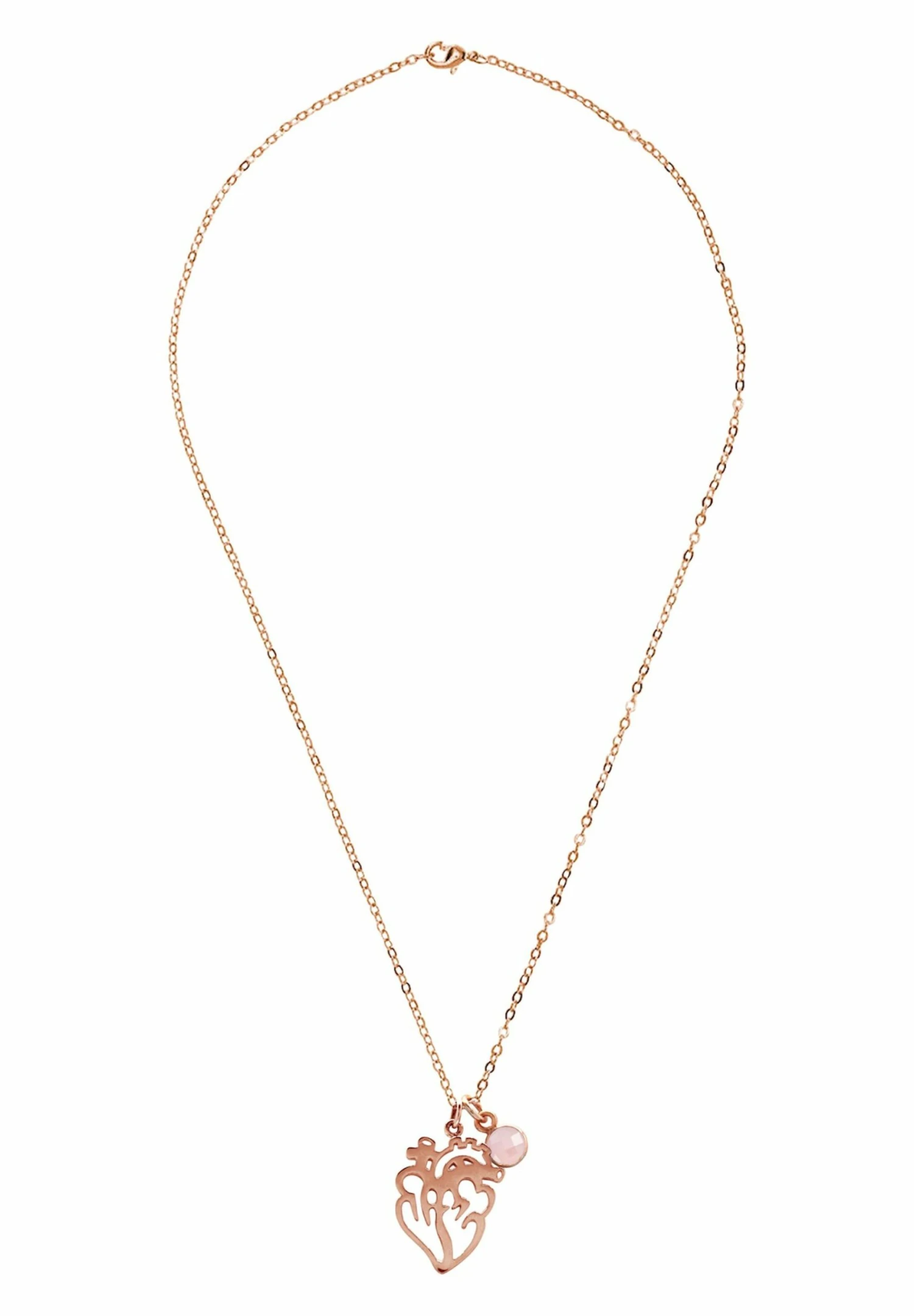 Gemshine Anatomisches Herz Für Doktor Arzt Krankenschwester Biologe O - Ketting - Rose Gold Coloured 3 Gemshine Anatomisches Herz Für Doktor Arzt Krankenschwester Biologe O - Ketting - Rose Gold Coloured