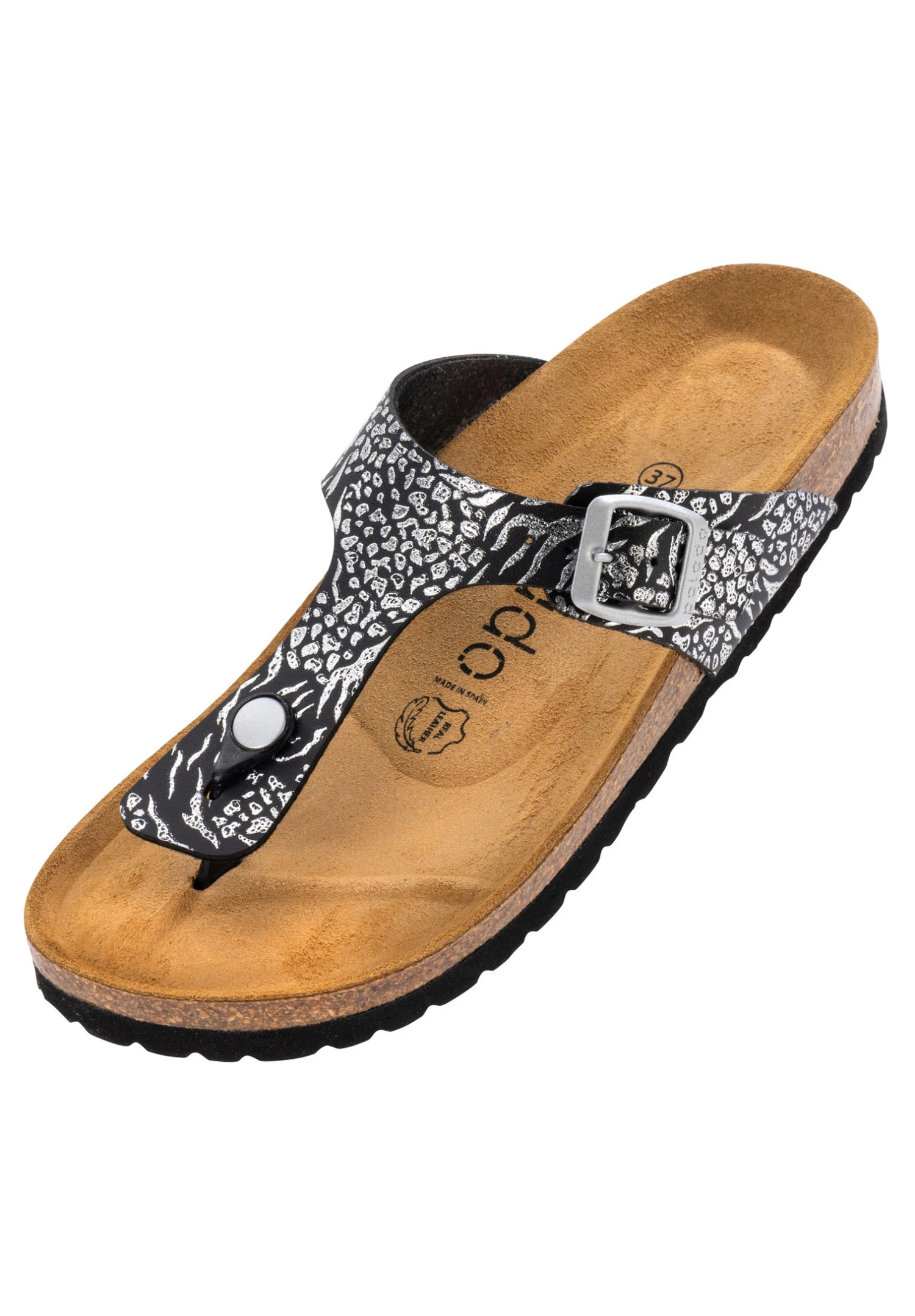 Kos - Teensandalen - Ornament Schwarz 4 Kos - Teensandalen - Ornament Schwarz - Afbeelding 2