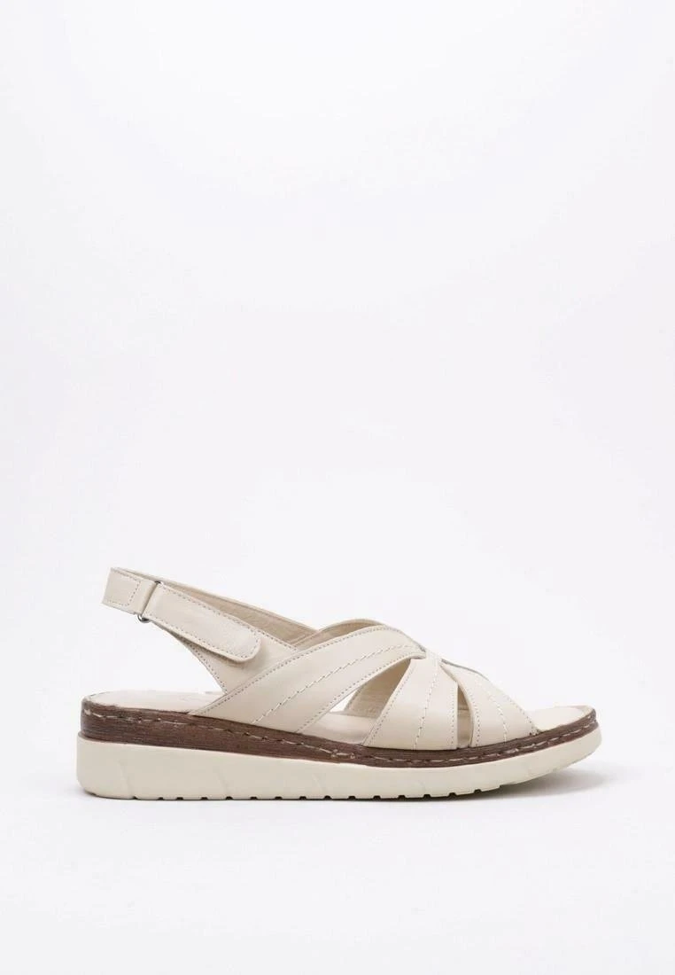 Telendos - Sandalen Met Plateauzool - Beige 6 Telendos - Sandalen Met Plateauzool - Beige - Afbeelding 4