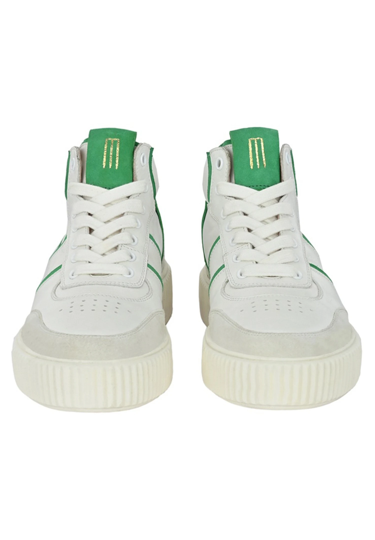 Marwa - Sneakers Hoog - Weiß/Hellgrün 9 Marwa - Sneakers Hoog - Weiß/Hellgrün - Afbeelding 7