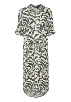 Soaked In Luxury Zaya - Jurk - Sandshell Dot Leaves Print -Winkel Voor Damesmode be43628d7bae47e3828bb43a5c7282c0