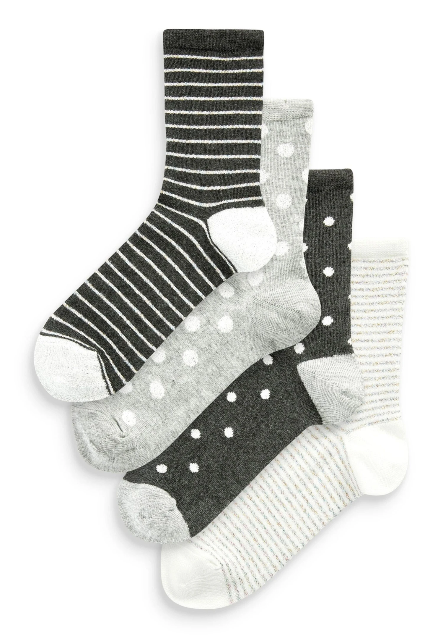 Next 5 Pack - Sokken - Grey Sparkle 3 Next 5 Pack - Sokken - Grey Sparkle