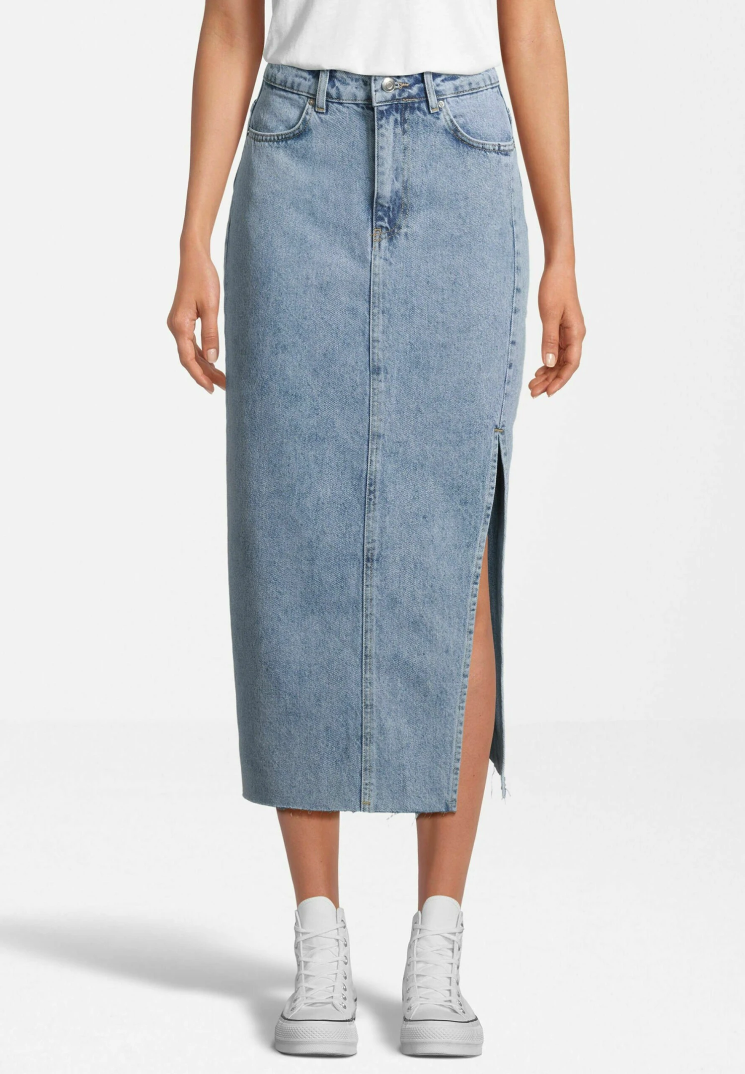 Kokerrok - Light Blue Denim 3 Kokerrok - Light Blue Denim