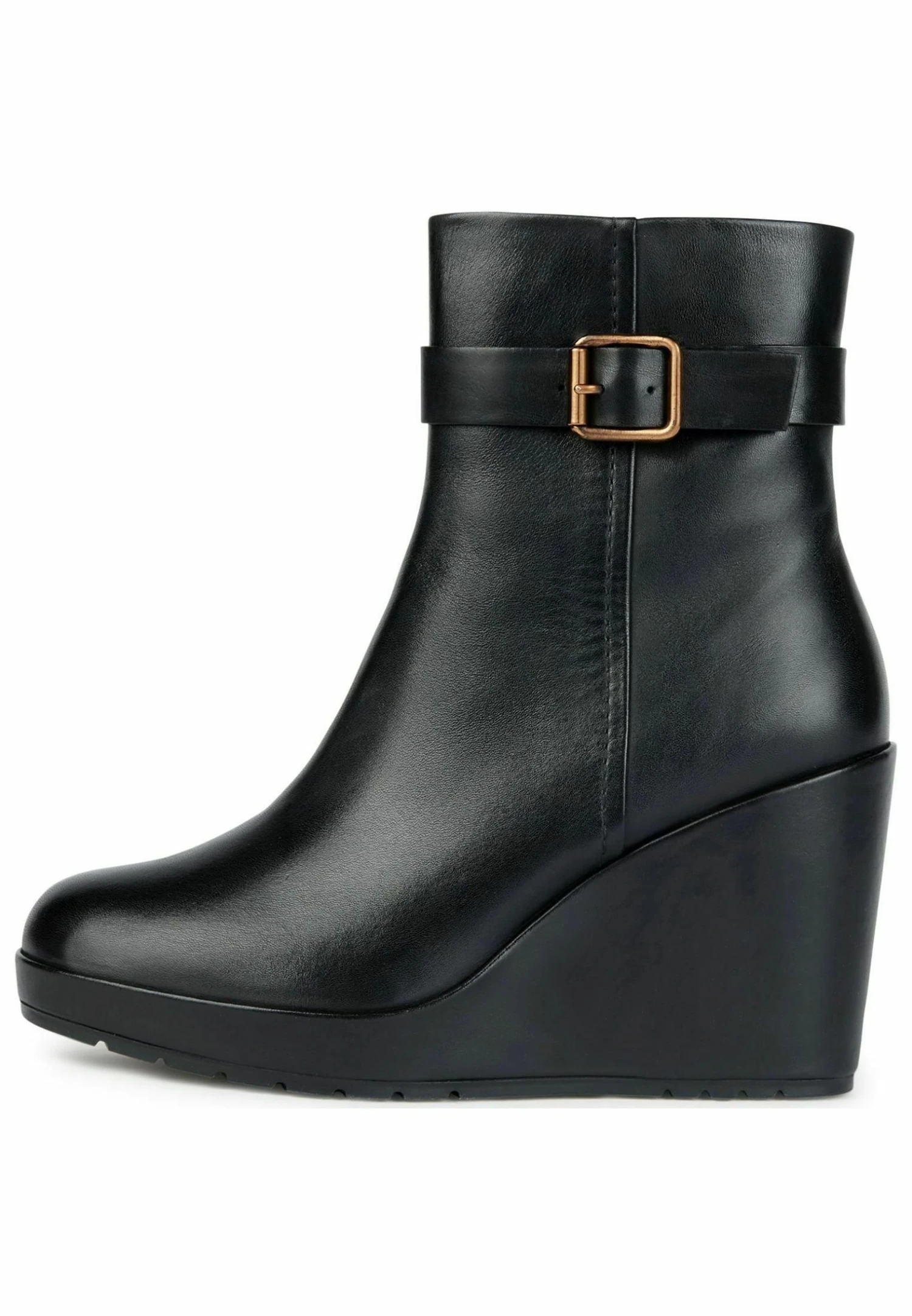 Geox Enkellaarsjes Met Hoge Hak - Schwarz 3 Geox Enkellaarsjes Met Hoge Hak - Schwarz