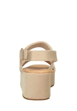 Sandalen Met Sleehak - Beige -Winkel Voor Damesmode c36026abec464150a56fa89779cccca5