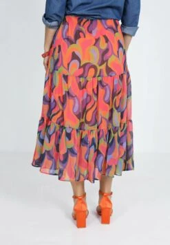 De Style Bohème En Voile Imprimé - Maxirok - Orange 11 De Style Bohème En Voile Imprimé - Maxirok - Orange -Winkel Voor Damesmode c4dbde385eb7426893247610dff285fc