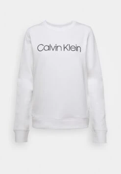 Calvin Klein Core Logo - Sweater - Bright White -Winkel Voor Damesmode c67ab398711b451590820f2359150ac7