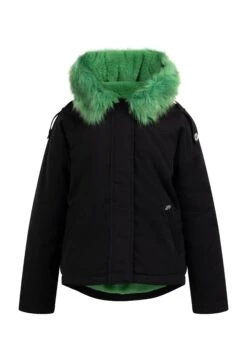 MyMO Keepsuwarm - Winterjas - Schwarz Grün -Winkel Voor Damesmode cb897172ca324c01ae3da2f60836c8da