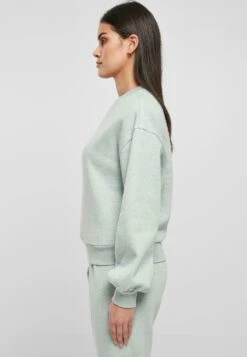 URBAN CLASSICS Melange Crewneck - Sweater - Salvia Melange -Winkel Voor Damesmode cb8b149c5ade4a1db174a4e144b17ecb