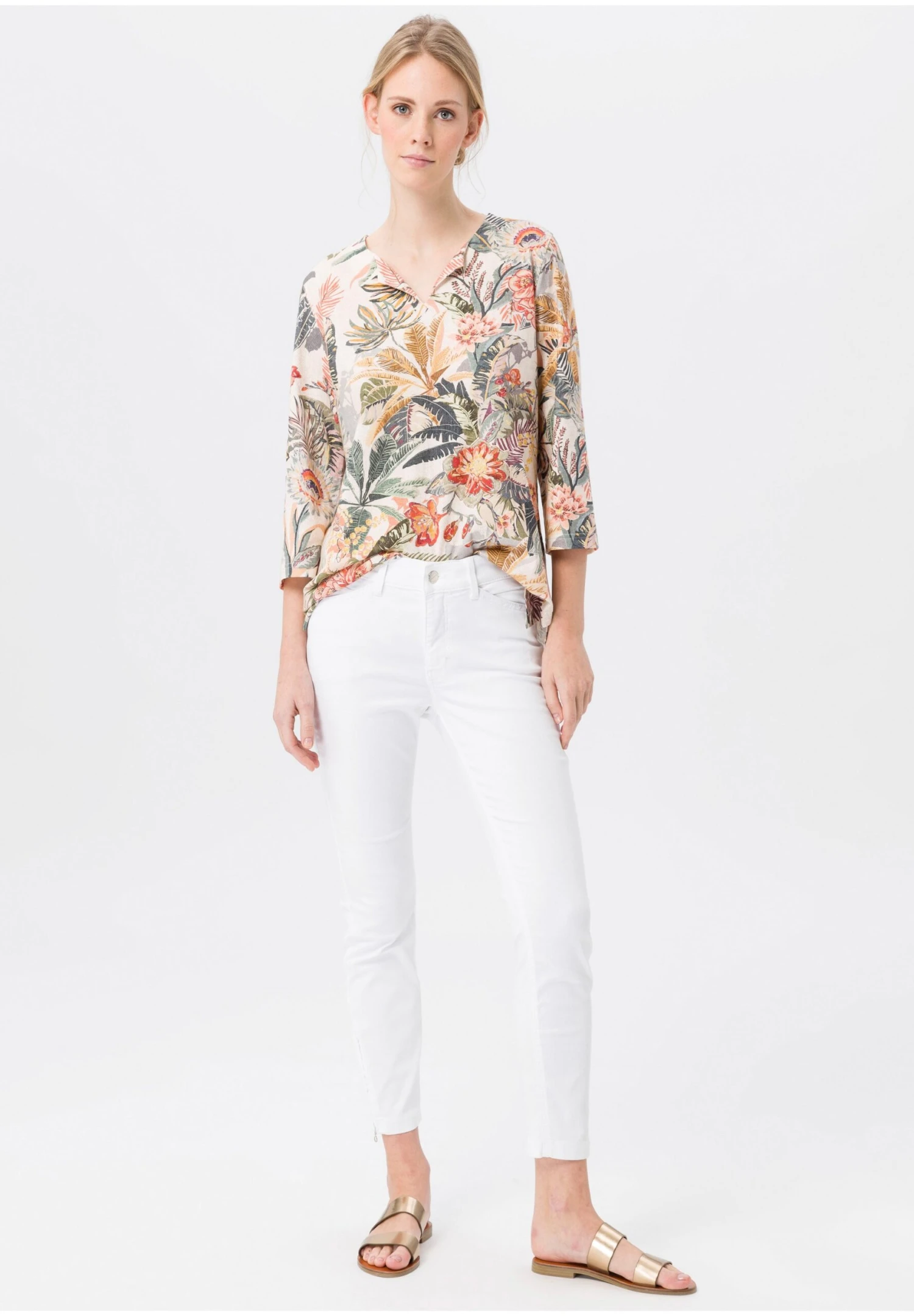 Blouse - Beige/Multicolor 4 Blouse - Beige/Multicolor - Afbeelding 2