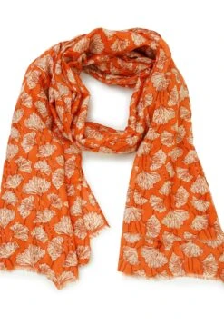 Clover - Sjaal - Orange Gold -Winkel Voor Damesmode ce6a03816fca445d8cf02c54f83c36fb