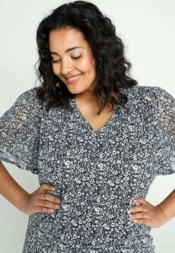 Avec Voile- Blouse - Navy 18 Avec Voile- Blouse - Navy -Winkel Voor Damesmode cee475ad9644460eb40d8bba1fab8a79