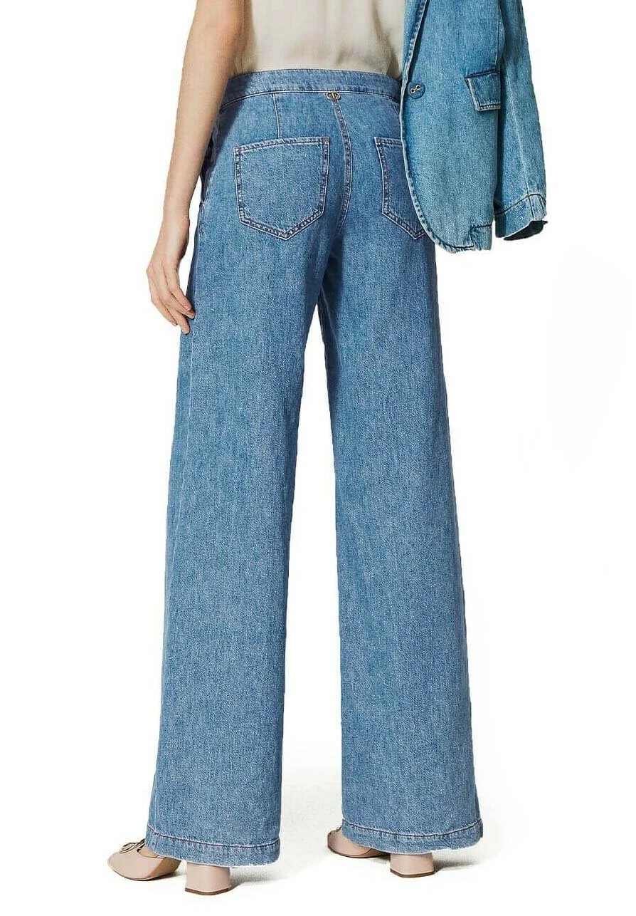 Medio Twinset - Flared Jeans - Blue Denim 4 Medio Twinset - Flared Jeans - Blue Denim - Afbeelding 2