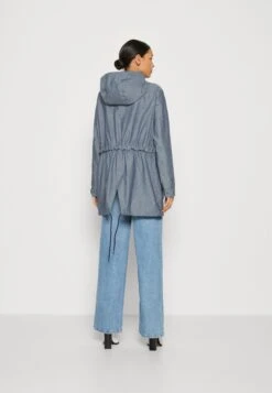 Thought The Chambray Waterproof Jacket - Parka - Blue -Winkel Voor Damesmode d50cb8e6f4604e208c5dc4af86b83161