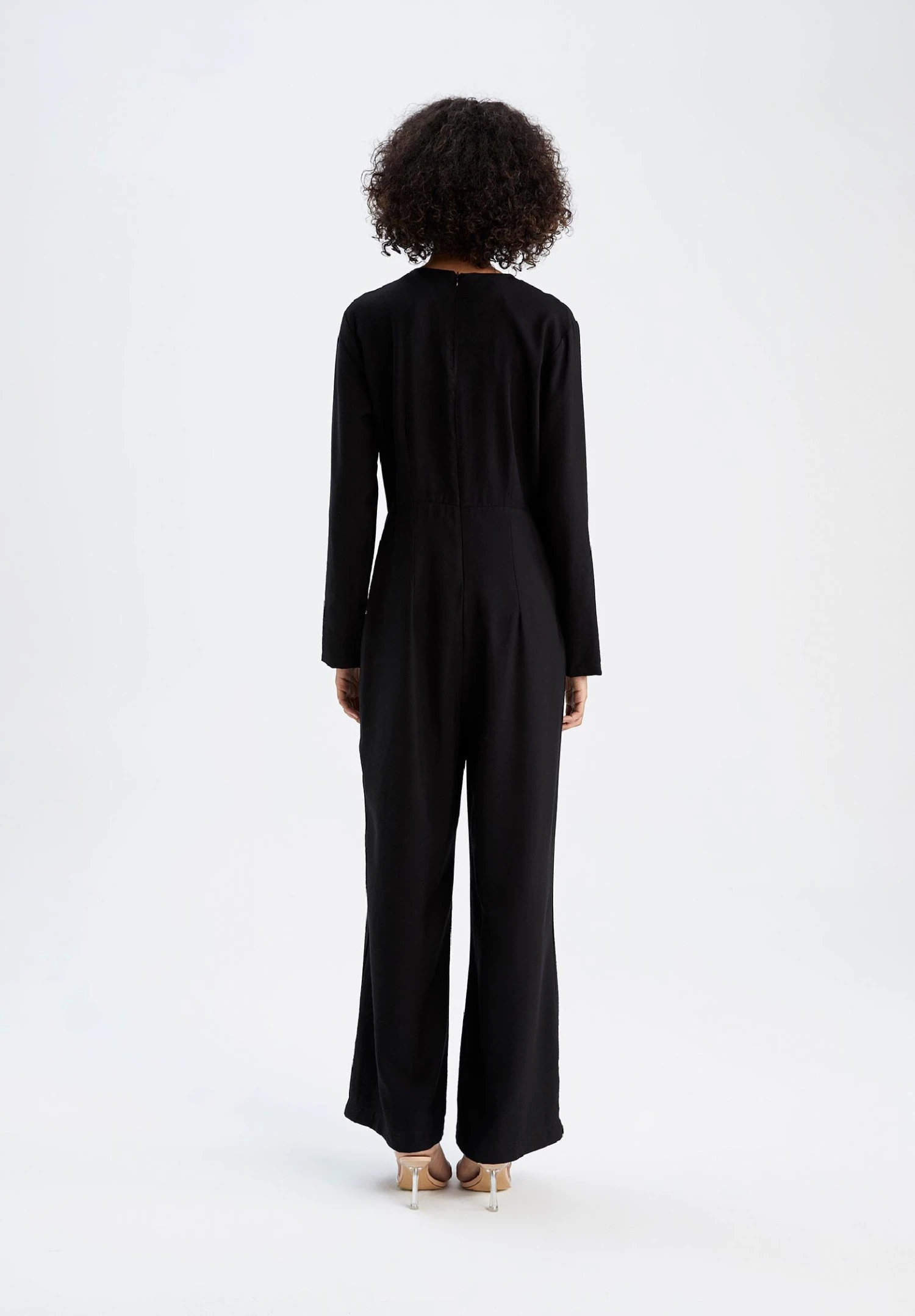 DeFacto Regular Fit - Jumpsuit - Black 4 DeFacto Regular Fit - Jumpsuit - Black - Afbeelding 2